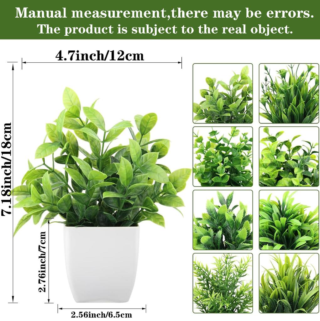 Simulation Green Plant Eucalyptus Potted Plant Home Living Room Decoration Plastic Small Bonsai Lavender Fake Flower Plant