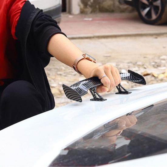 Universal Mini Car Auto Trunk Tail Spoiler Wing Decoration Sticker Accessories