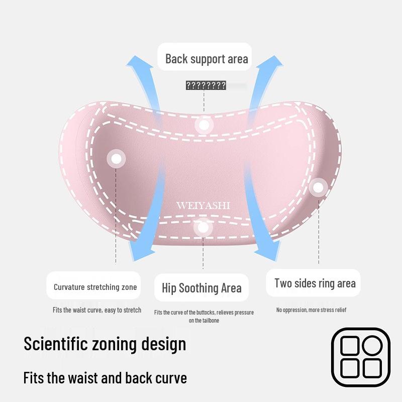 Lumbar Support Pillow for Sleeping - Specially Designed for Lower Back & Spine Alignment