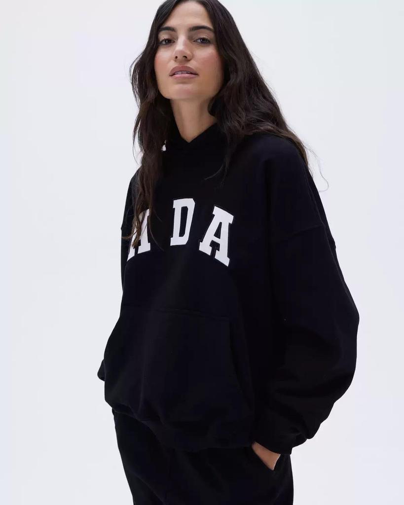 IN BLUE: England Trip Blogger Style Korean Cotton Loose Fit Lettered Pullover Hoodie Pair