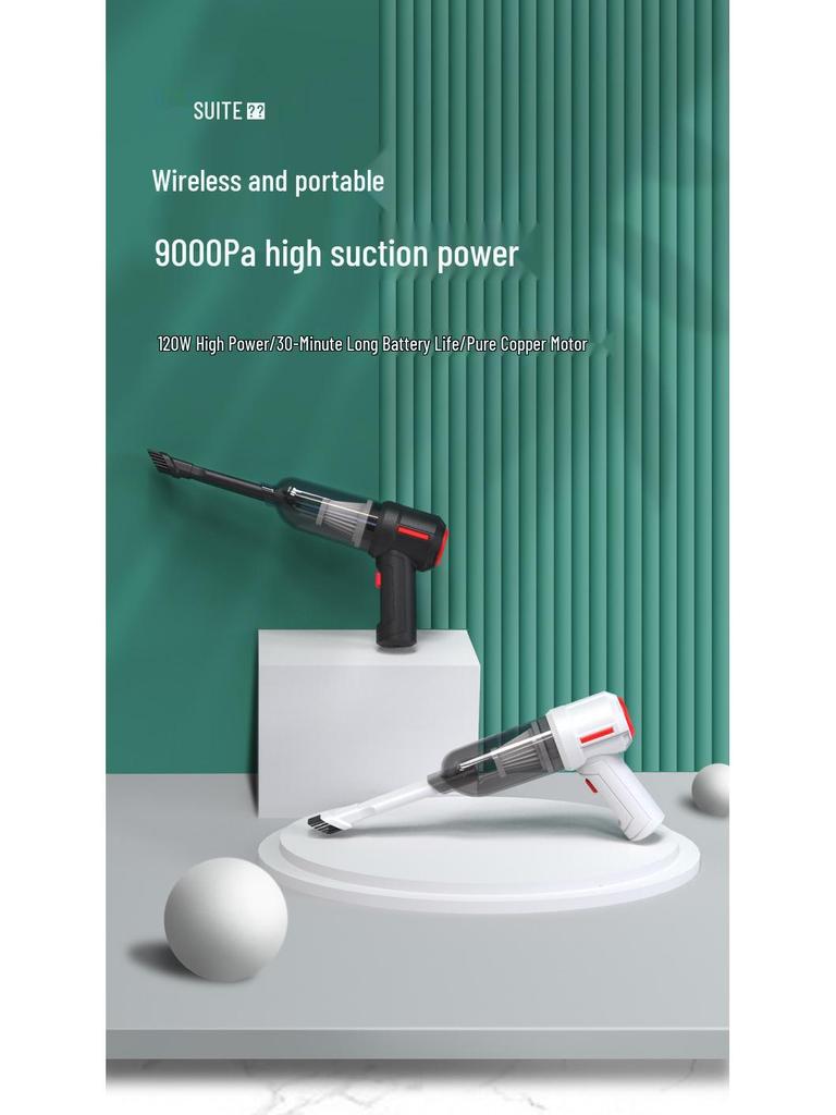 Wireless Portable Handheld Car & Home Mini Vacuum Cleaner - Super Powerful