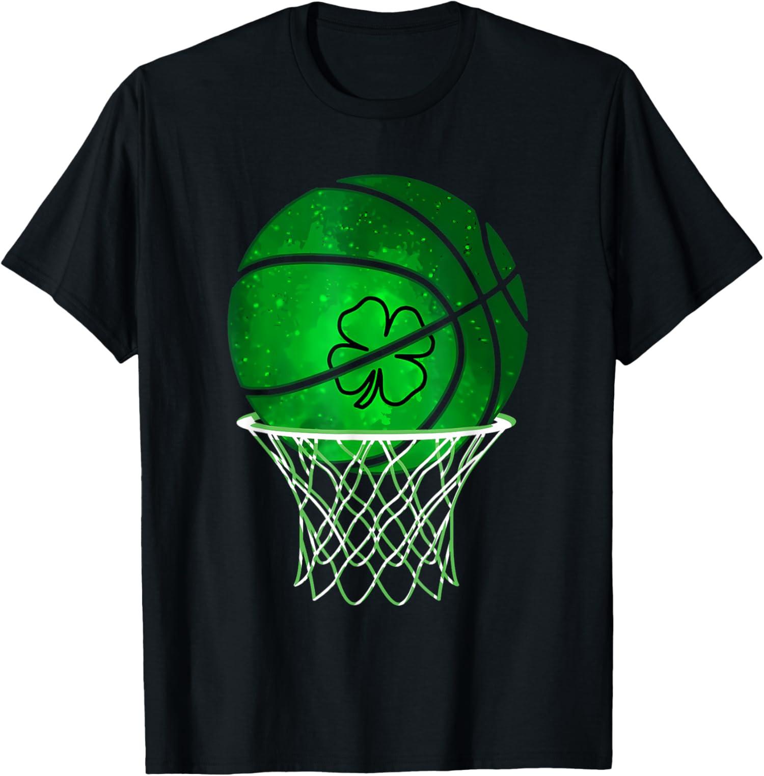 

Basketball Shamrock Lucky Clover Irish St Patricks Unisex T-Shirt 5XL різнокольоровий