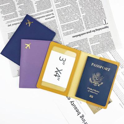 Portapassaporto personalizzabile in pelle PU multicolore con design ispessito