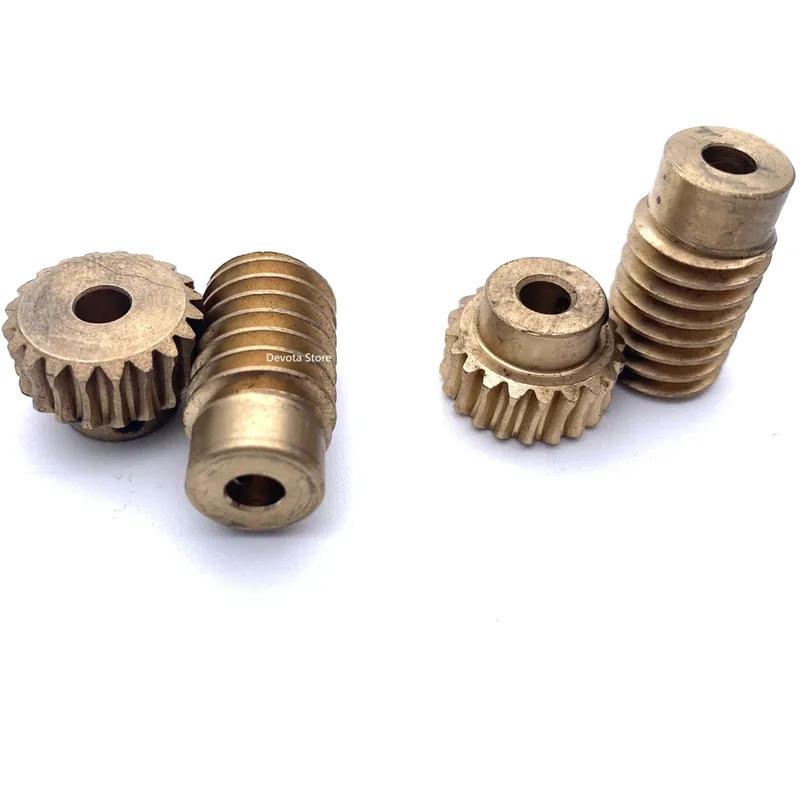 0.8M 20/30 Teeth 1:20 1:30 Metal Copper Worm Gear Wheel Reducer Self Locking Combination Accessories