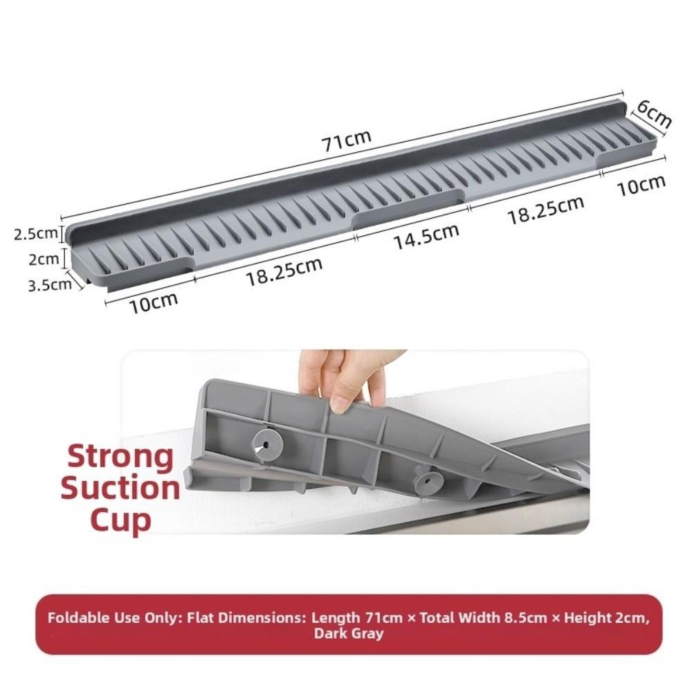 Narrow Edge Kitchen Sink Protector Silicone Drain Pad Cover New Sink Splash Guard  Countertop Use