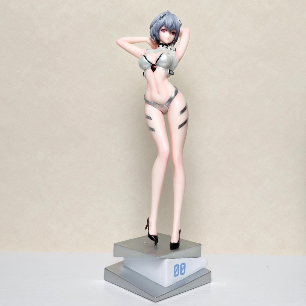 31CM NEW Rei Ayanami Ling Ayanami Gk Figure Short Hair Anime Girl Statue Desktop Ornament Toy Decor For Anime Fans