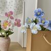 Brownie Tulip Simulation Flower Silk Flower Home Decoration Living Room Dining Table Wedding Hall Flower Arrangement Fake Flower