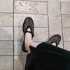 Sheepskin Version~ Leather Hollow Mesh Sandals Women's Summer One-word Buckle with Round Head Flat Bottom Shallow Mouth Mary Jane Single Shoes