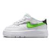 Nike Force 1 Low EasyOn TD White Green Strike Baby Sneakers Black FN0236-106