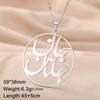 Dawapara Persian Iranian Love Eshgh Farsi Necklace Persian Calligraphy Necklace Stainless Steel Jewelry New Year Gift