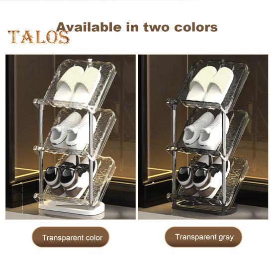 Šikmý úzký stojan na boty 5 úrovní Robustní konstrukce Snadná montáž Organizér pro ukládání bot Vertikální stojan na boty