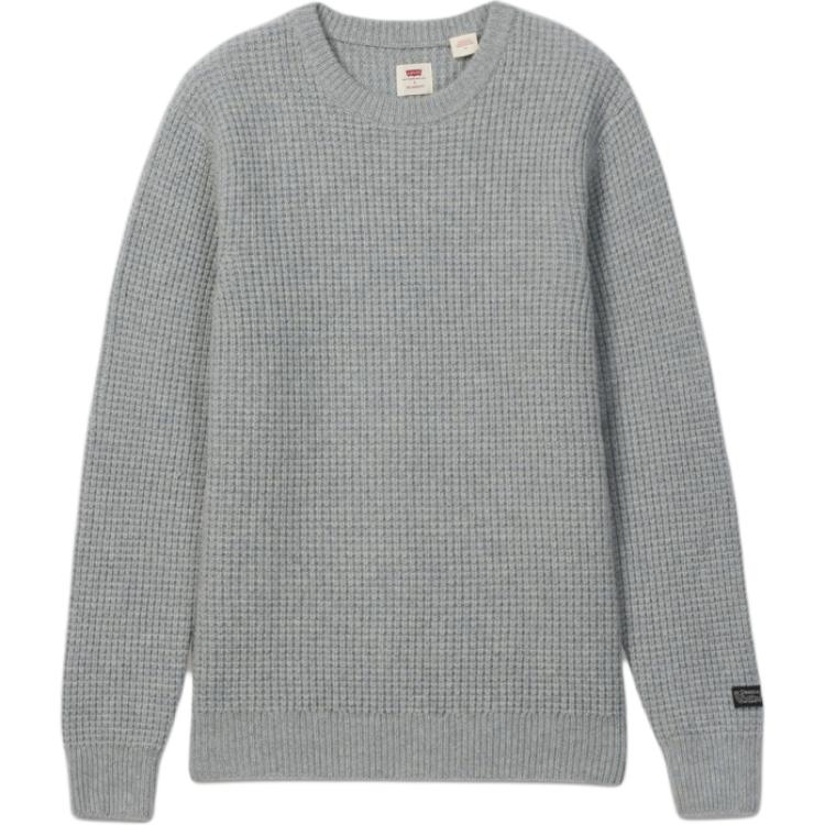 

Levis Casual Comfortable Simple Solid Color Knitted Crew Neck Long Sleeve Sweater Men sweater 003B6-0002 S