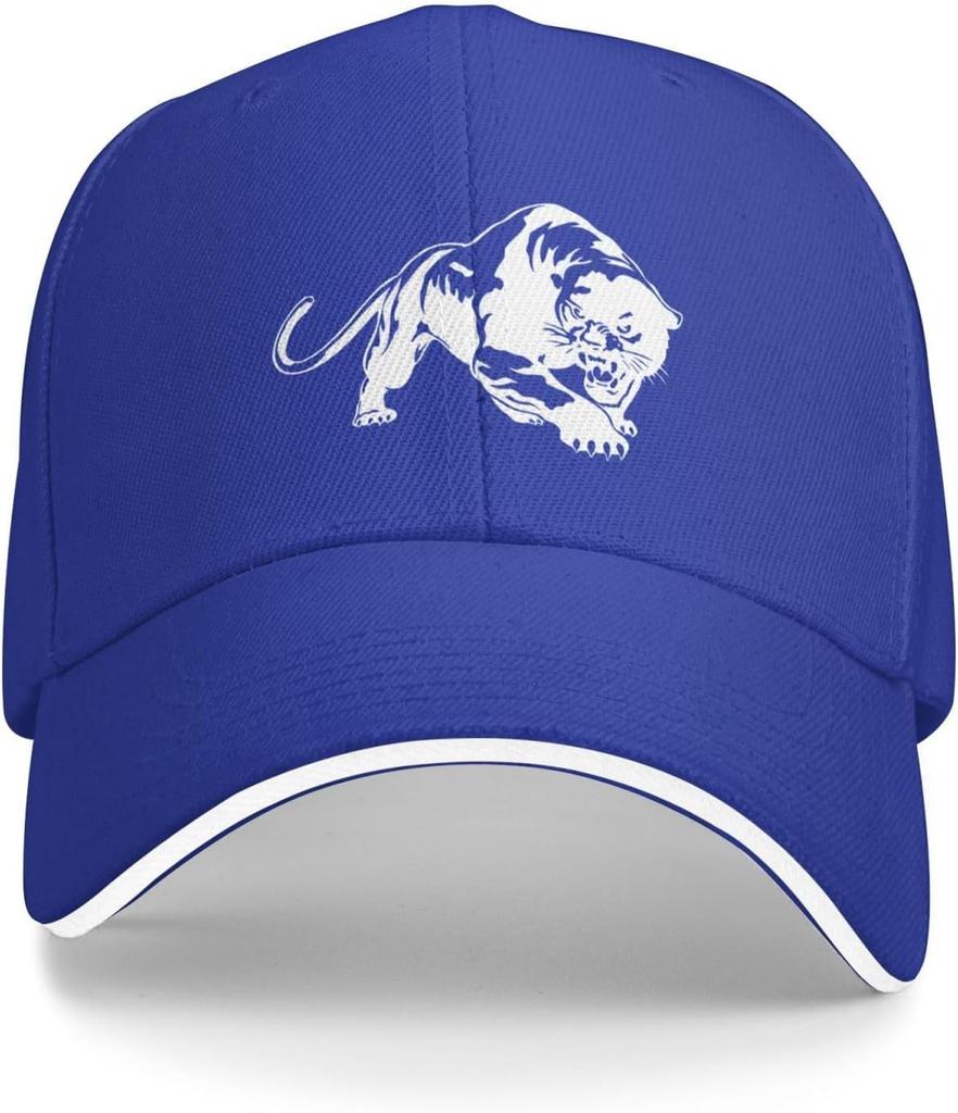 Black Panther Roaring Graphic Baseball Cap Polyester Adjustable Outdoor Sports Hat for Adult