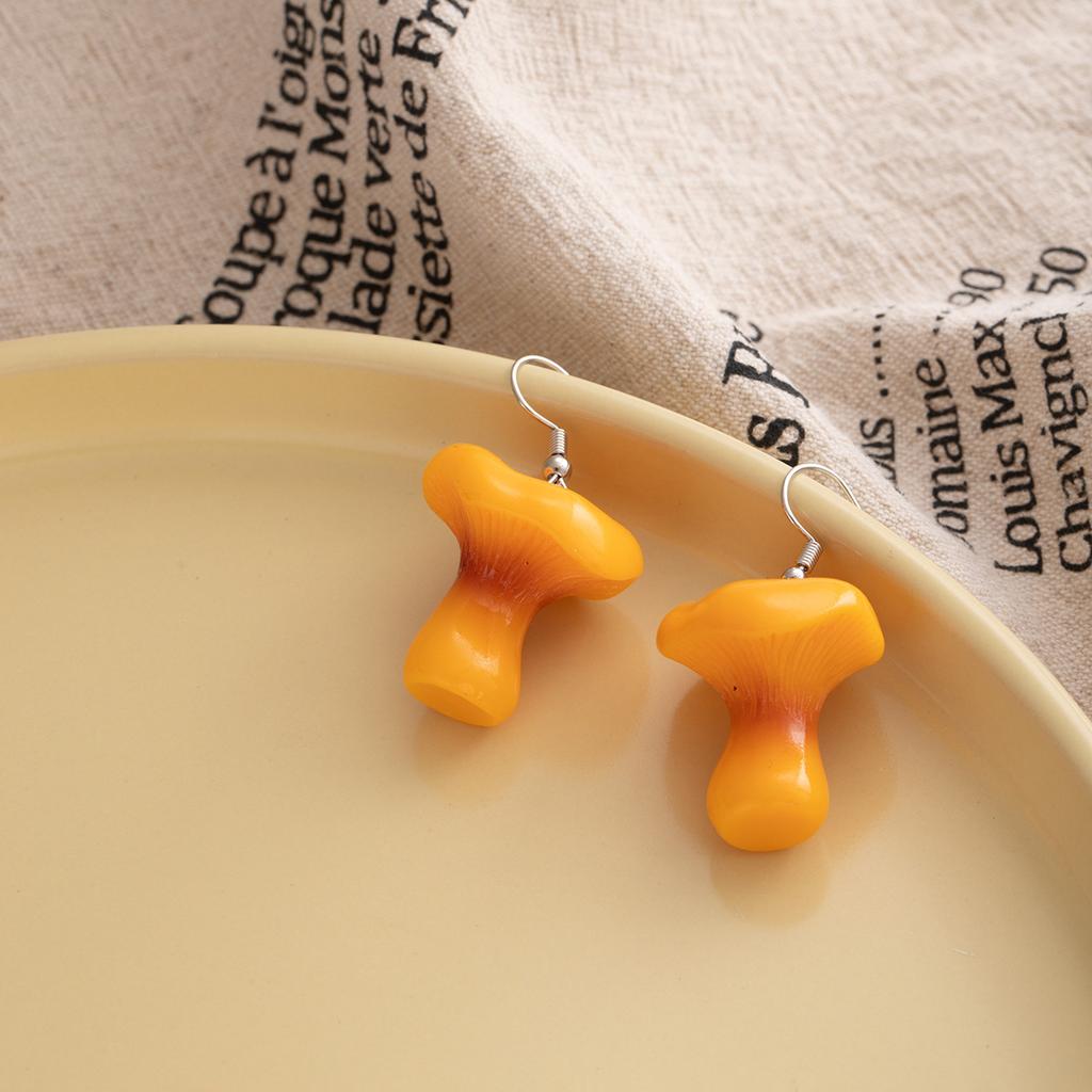 Creative Fun Cute Simulation Fruit Cake Pendant Earrings Personality Niche Grapefruit Passion Fruit Fashion Earrings
