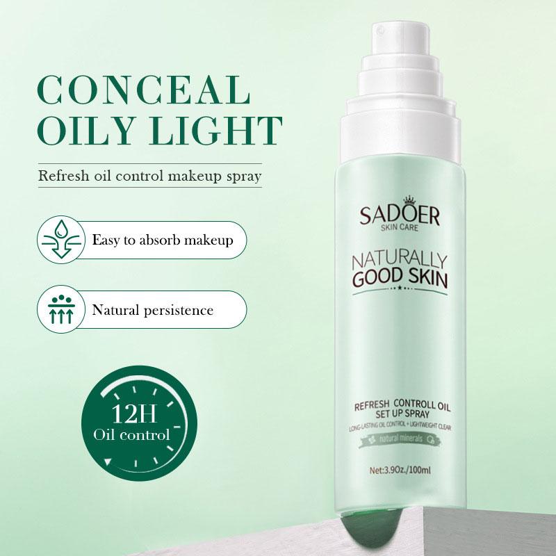 Sadoer Refreshing Oil Control Makeup Spray, Moisturizing, Refreshing Oil Control, Non-face Makeup, Brightening Skin Tone