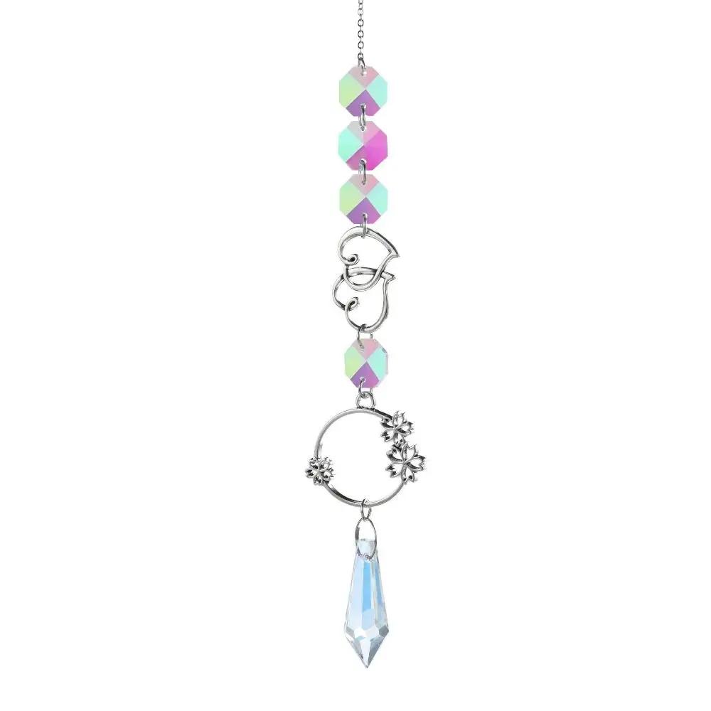 Rainbow Maker Sun Catcher Home Garden Decor Sun Moon Planet Prisms Hanging Decoration Light Catching Hanging Ornament Gift
