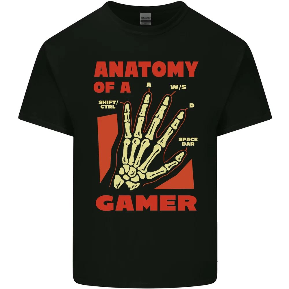 Gamer Anatomy Funny Gaming Video Games Unisexs Light Cotton TShirt S