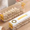 Dumpling Storage Container Food Grade Plastic Refrigerator Dumpling Storage Box for Home
