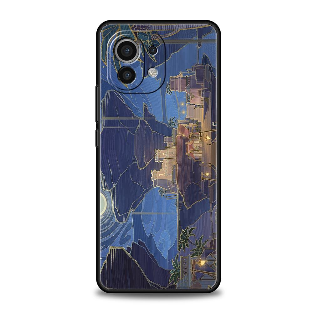 Genshin Impact Landscape Phone Case For Xiaomi 14 13T 12T Pro 12 13 11 Ultra Mi Note 10 Lite 10T 5G 11X Pro 11T 11i 9T Cover