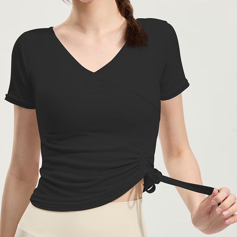 OEING Women s V-Neck Drawstring Quick-Dry Sports T-Shirt S-XL