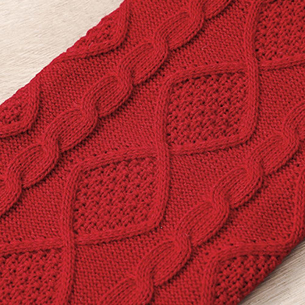 Benformad Julstrumpa för Hund Kreativ Jul Stor Husdjursstrumpa Julstickad Strumpa Prydnader Jul Öppen spis Dekoration