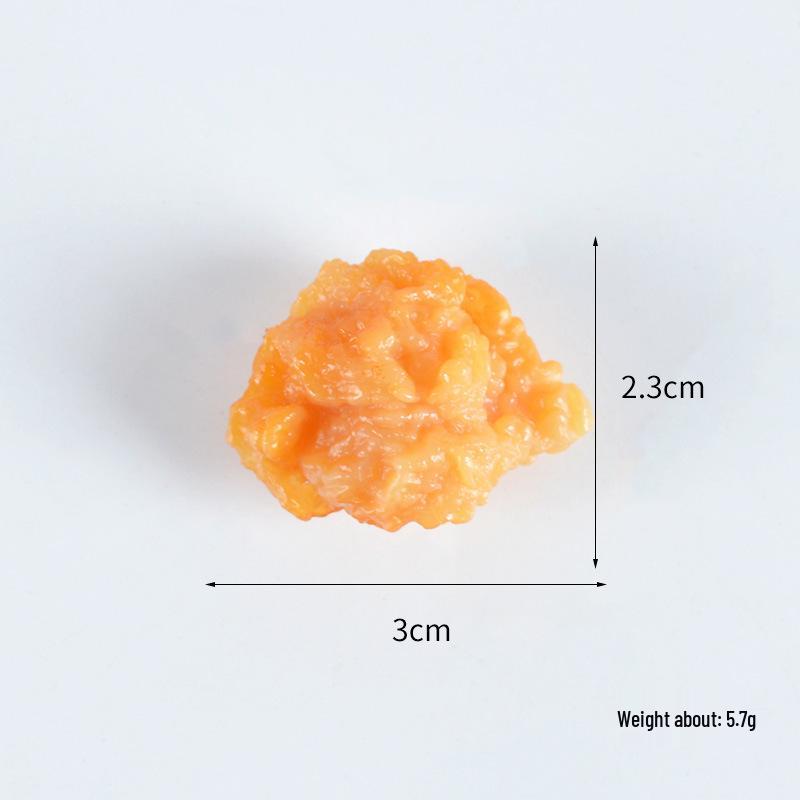 Simulated French Fries & Fried Chicken Keychain - Food Model Props and Toys