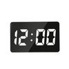 Modern Simple LED Large Screen Mirror Alarm Clock, Student Children's Electronic Snooze Alarm Clock, Living Room Digital Clock