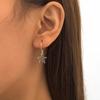 Lovely Small Star Drop Hoop Earrings For Women Men Matching Jewelry Female Girls Gifts