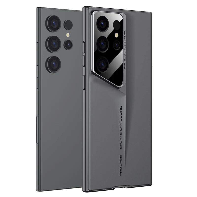 

Ультратонкий Механический Жесткий Матовый Чехол для Телефона из ПК Для Samsung Galaxy S24 S23 S22 S25 Ultra Защита Объектива Морозный Ударопрочный Чехол Galaxy S23 Ultra