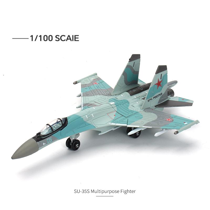 Modern Military Fighter Model Russian Air Force Sukhoi Su-35 Su-57 Assemble Copter Airplane Puzzle Building Block Assembly Toy
