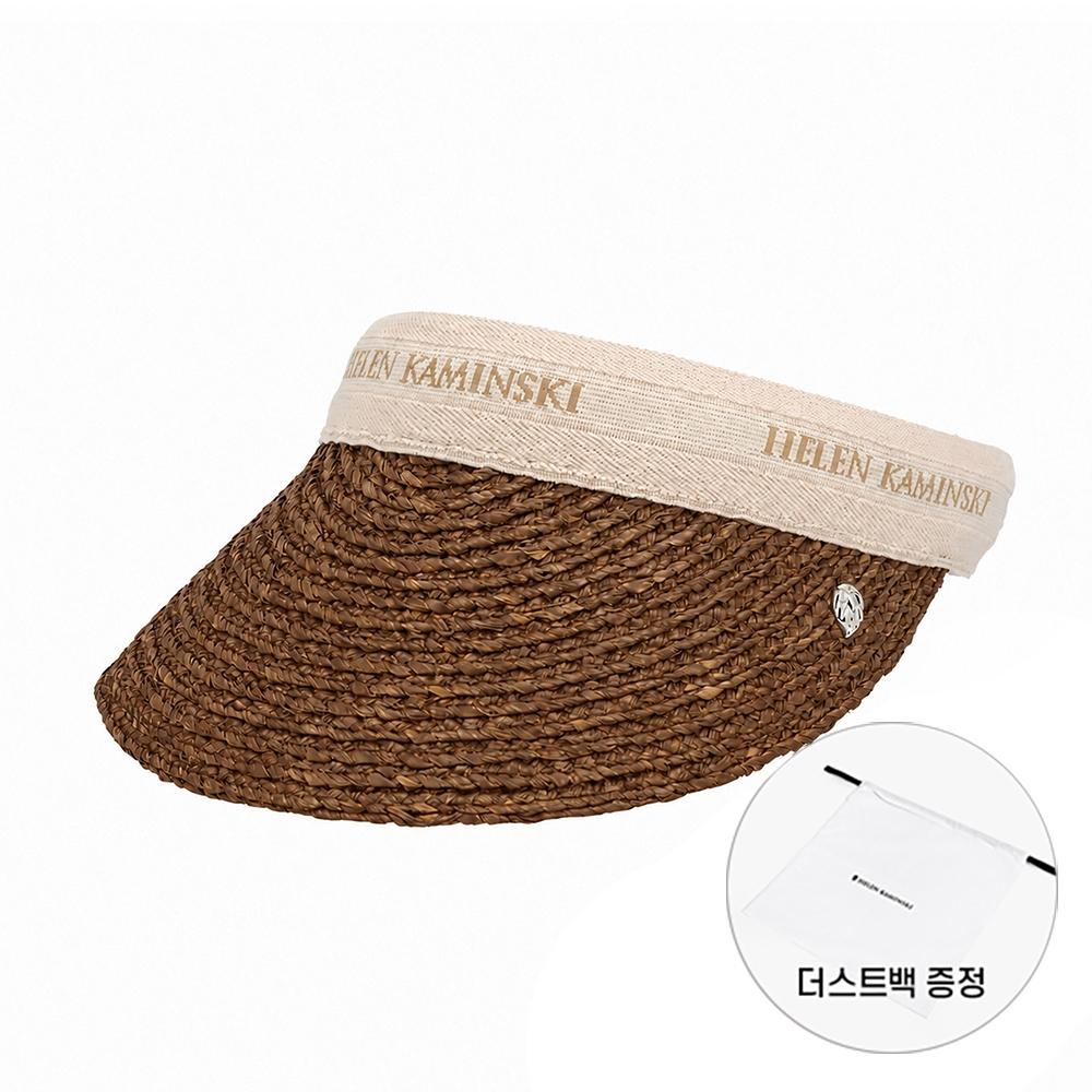 Helen Kaminski Nutshell Natural Logo Visor Sun Cap Bianca 8 HAT52204 NSNTL