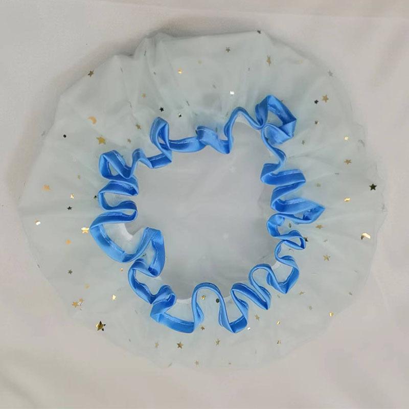 Cuffia da doccia impermeabile per bagno Cuffia per capelli elastica per cappello da bagno addensata per donna Bellezza Parrucchiere Dot Prodotti Accessori per il bagno