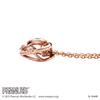 Snoopy PEANUTS Necklace 925 Silver Surgical Stainless Steel Cubic Zirconia Dancing Stone Pink PNSS001PG [White Clover]