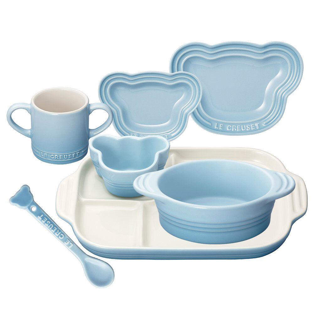 Le Creuset Official Baby Tableware Set Dishware Dish Kids Child Heat Resistant Oven Safe Stylish Cute Gift Present Shower Food Shichi-Go-San Friend