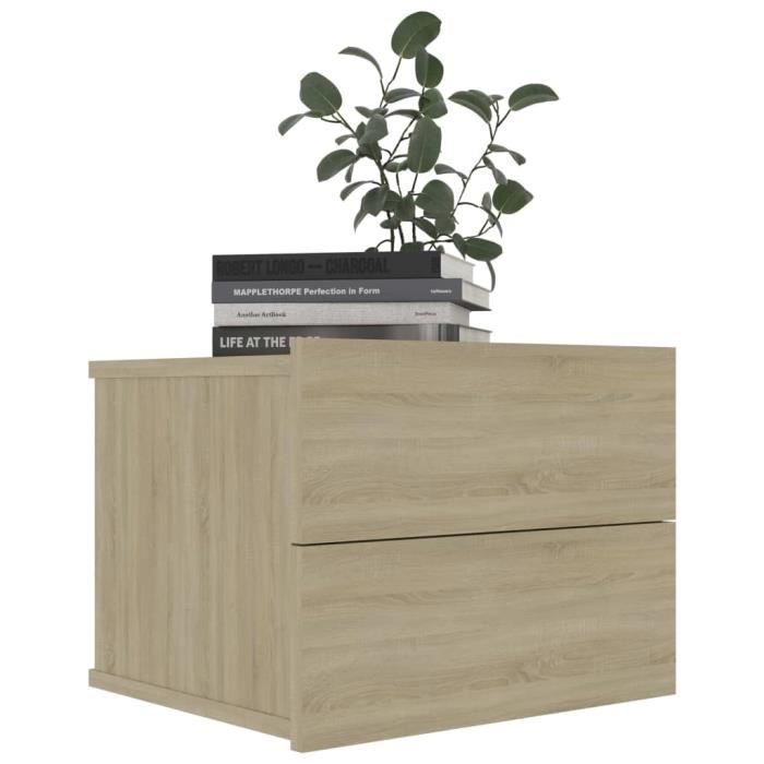 VidaXL Bedside Table Sonoma Oak 40 X 30 X 30 Cm Chipboard