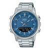 Ceas unisex cu afișaj dual cristale lichide/analog Seria Albastru AMW-880D-2A1V AMW-880D-2A1V