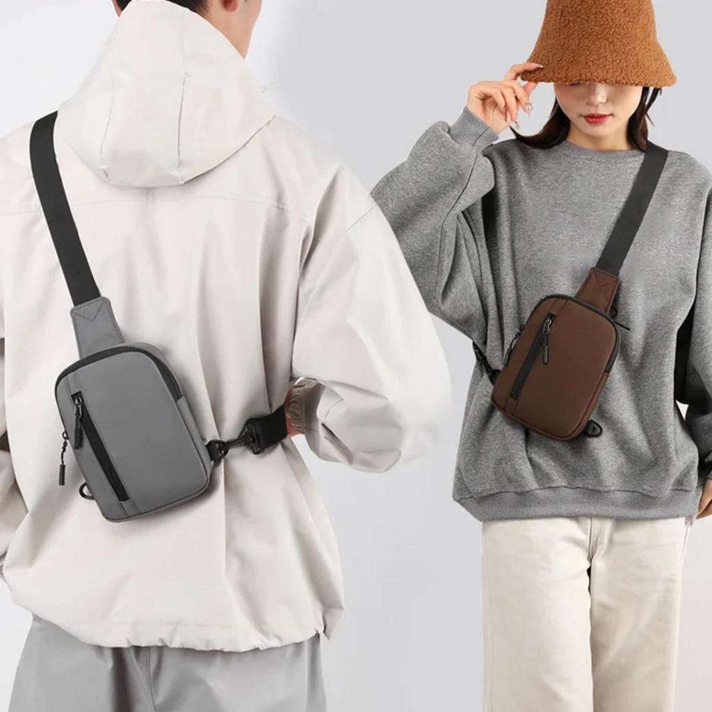 Factory Direct  Sports Breast Pocket Men's Small Size Backpack Women Messenger Bag Mobile Phone Waist Bag Mini Fashion Satchel