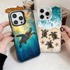 Summer Sea Turtle Cute Shockproof Phone Case for iPhone 17 Air 16 16E 15 Pro Max 14 Plus 13 Mini 12 Back Cover Anti Fall Fundas