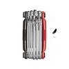 CRANK BROTHERS MULTI-10 Bicycle Portable Tool, 10 Functions, Black/Red, 89mm