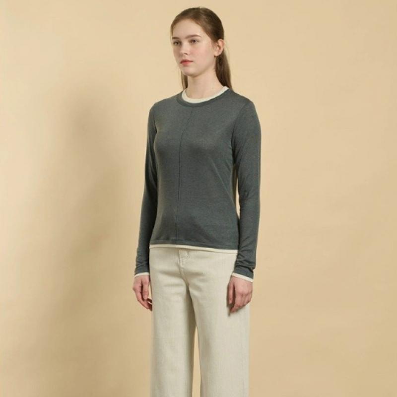 Bcbg Color Block Round T shirT B6s1x405