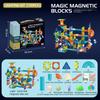 Magnetische Fliesen Murmelbahn Set STEM Bausteine Spielzeug für Jungen Kinder Geschenk Mehrere Stile