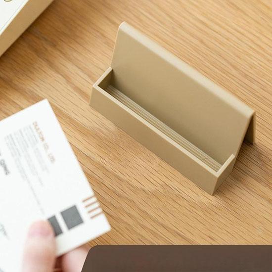 Business Card Holder for Desk, Clear Plastic Business Cards Display Holders Stand