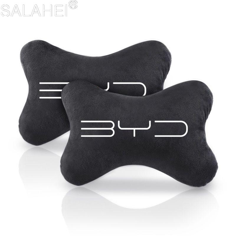 Cojín Protector de Hombro para Cinturón de Seguridad de Coche Almohada Cervical para Reposacabezas de Coche Para BYD Song Qin Han Tang DM 2018 PLUS Song Pro MAX Yuan