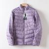 Men's and Women's Couple Style Winter Stand Collar Casual Warm Versatile Everyday White Duck Down Jacket