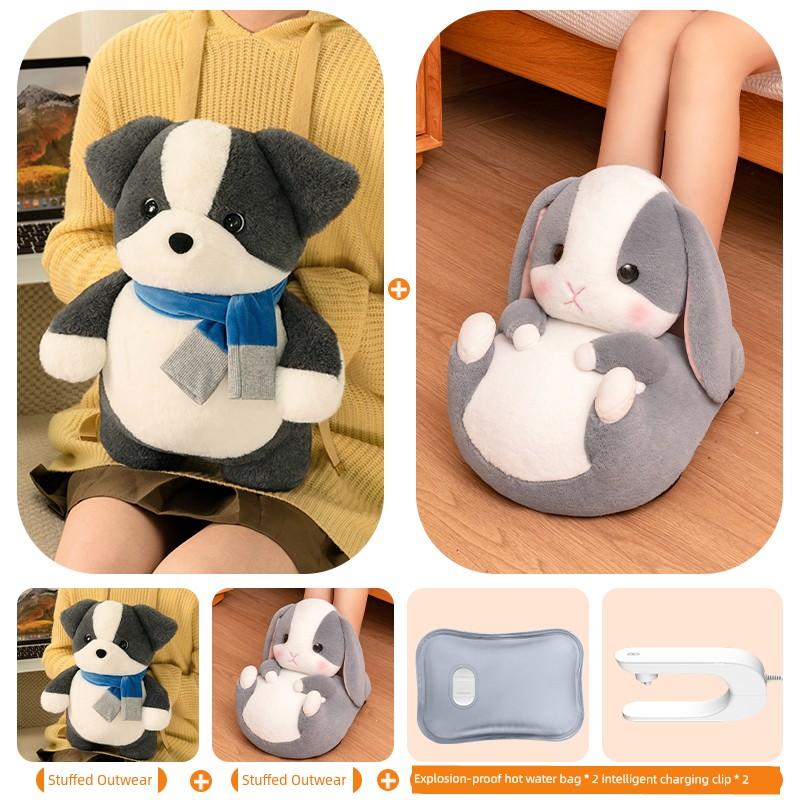 Fruit Capybara Detachable and Washable National Standard Explosion-Proof Electric Hot Water Bottle Plush Toy Pillow Doll Rechargeable Hand Warmer