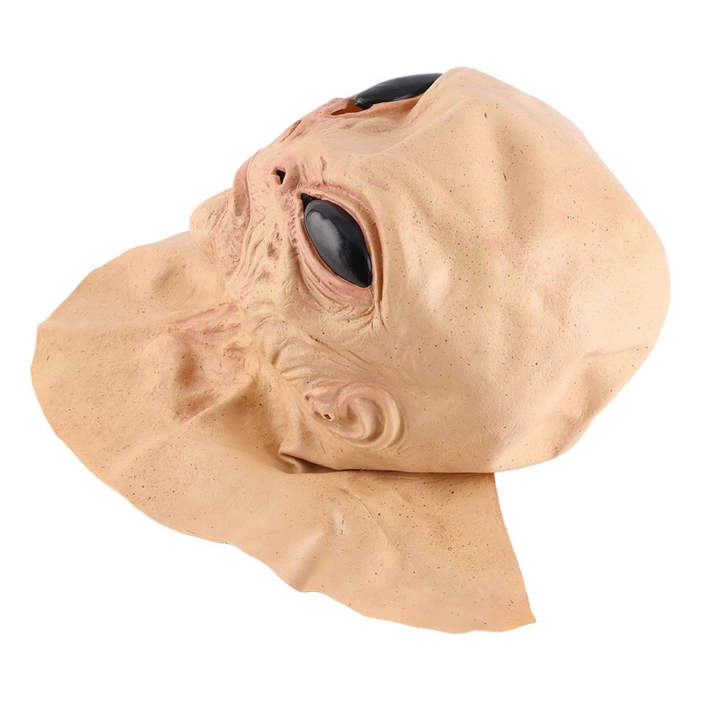 Halloween Alien Head Face Cover for Adult and Kids Realistic Alien Face Cover Latex Full Head Face Covers