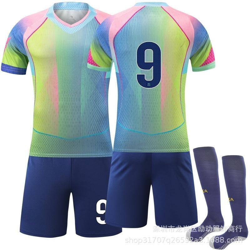 2526 Soccer Jersey 9 Lewandowski Special Edition Quick-Dry Fabric New Barca Commemorative No. 10 Adama Jersey