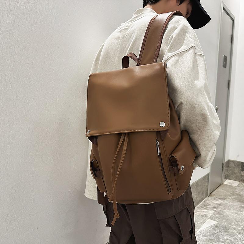 Travel backpack women's computer backpack retro British men's new casual college bag