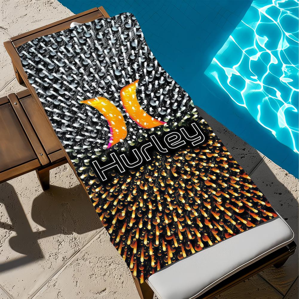 

fashion cool art vintage h-hurley Towel soft Beach Towels Trip swim Pool bathing Towel Gym Spa home Decor Gift Holiday W40*H60(CM)