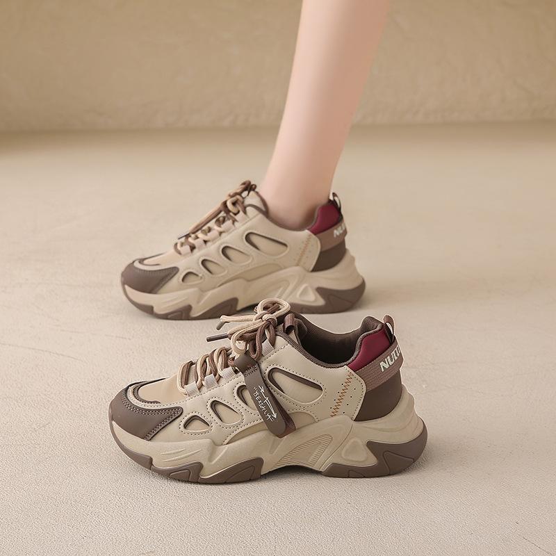 

Обувь Step on shit dad, женская, весна-лето 2024, новые модели, показывают ноги, маленький размер 35, спортивная и повседневная обувь, сетчатые кроссовки для бега 40